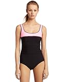 Reebok Women's Sugarcoat Tank, Black/Pink, 18