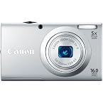 Canon PowerShot A2400 Point & Shoot Camera with 16MP, 5x Optical Zoom and 2.7 inch Screen (Silver)