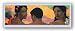 Three Tahitians (Detail) by Paul Gauguin 36.75"x11.125" Art Print Poster