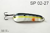 3" Akuna Ridged Casting Spoon Fishing Lure for Northern Pike, Salmon, Walleye, and Largemouth Bass