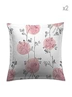 Leitmotive Dos Fundas De Cojín Vibrant (Rosa)