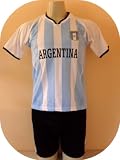 ARGENTINA # 10 SOCCER KIDS SET JERSEY & SHORT SIZE 12.NEW
