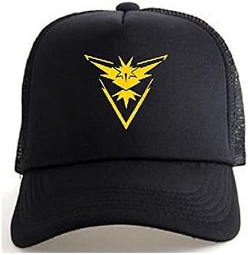 Pokemon Go ash ketchum hat pokeball cap pikachu Team Valor Team Mystic Team Instinct Pokemon Cap Hat Men Unisex (Instinct)
