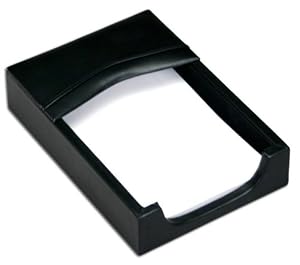 Black Leather 4 x 6 Memo Holder