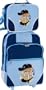Kinder-Trolley-Set "Boy" 2-teilig - Trolley u. Aufsteckkoffer