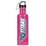 Tennessee Titans NFL 26oz Pink Stainless Steel Water Bottle Pink Stainless Steel Water Bottle