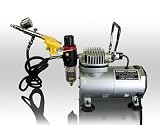 New Cake Decorating Nail Tattoo Art Airbrush Kit With Compressor Ultimate Kit