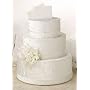 Three Tier Ivory Cake Keepsake/Card Box w/Lids- IVORY