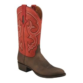 Resistol 'M3050' Wildhorse Leather Cowboy Boots Mens EE - Brown