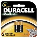 Duracell MN9100B2PK Home Medical Battery, Size N (2 Batteries)