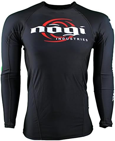 Nogi Velox Classic Longsleeve Rashguard - Black-Small
