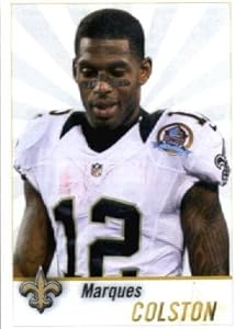2013 Panini NFL Stickers # 378 Marques Colston New Orleans Saints