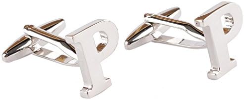 Bindi Men's Initial Silver Letter Cufflinks P