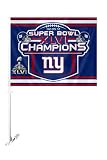 NFL New York Giants Super Bowl XLVI Car Flag W/Free Wall Brackett