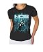 NCIS - Guns Drawn - Black Ladies Fine Cotton Jersey Tee