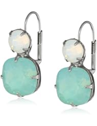 Sorrelli "Aegean Sea" White and Pacific Opal Drop Earrings