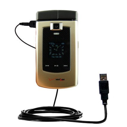 Classic Straight USB Cable for the Samsung SCH-U740 with Power Hot Sync and Charge Capabilities - Uses Gomadic TipExchange Technology