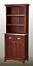 Buffet with Open Hutch- Cherry/ Stainless Steel