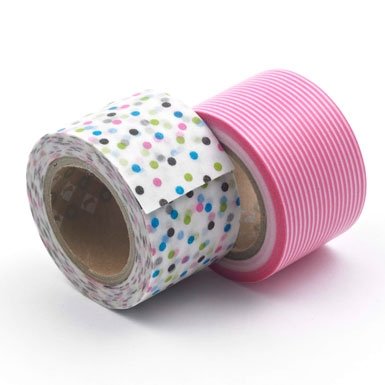 Dots and Stripes Sticky Tape (Set of 2)