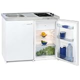 Exquisit Minik�che KK 2000 Z EXQUISIT - Singlek�che Glaskeramikkochfeld, K�hlschrank A++