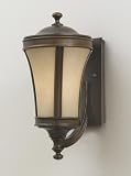 Murray Feiss Lighting OL7201HTBZ Wall Lantern, Heritage Bronze Finish with Cream Snow Glass