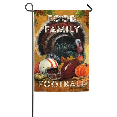 Food Family Football Garden Flag