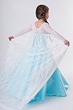 ReliBeauty Girls' Princess Elsa Fancy Dress Costume (5 years (5), Sky Blue)