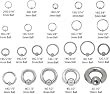 G23 TITANIUM CAPTIVE BEAD RING / CBR'S - 4G 1/2" 10MM BALL