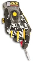Mechanix Wear GL5-05-009 Mechanix Full Finger Light Beam Glove Black/Yellow Medium