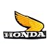 Honda Vintage Patch~ Yellow Wing # P-1~ Approx 3.25 x 2