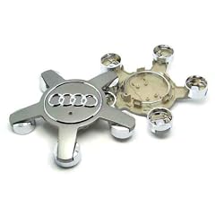 1x AUDI 5-STUD ALLOY WHEEL CENTRE CAP HUB COVER BADGE EMBLEM / Audi Nabendeckel Felgendeckel Nabenkappen Logo (4F0 601 165 N) A3 A4 A5 A6 A8 S3 S4 S5 S6 S8 RS4 RS6 Q5 Q7