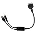 neXplug iPod Adapter Charge and Audio Cable with USB and 3.5mm for Select BMW and Mini Cooper Car Models - Control From Your Wheel