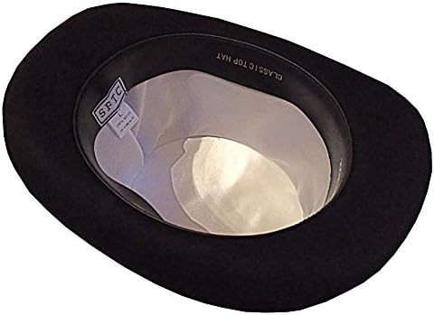 Topper Top Hat - Soft Satin Lined 100% Wool Top Hat (Medium)