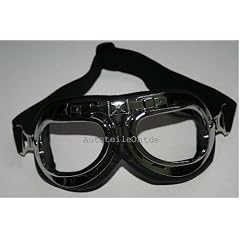 Oldtimer Motorrad Chrom Brille