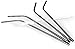 Set of 4 Straws Reusable Stainless Steel Bent Metal Drinking Straws by Butler in the Home for Adults or Kids Children Free Cleaning Brush Included Straw Butler