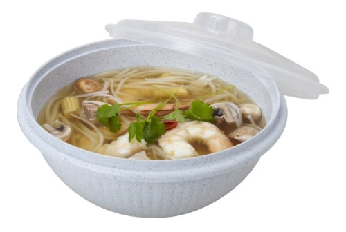 Starmaid Microwave Soup and Noodle Bowl, 5.3-Cup, Granite Gray
