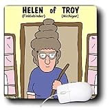 Londons Times Famous People Places Books Cartoons - Helen of Troy - Mouse Pads