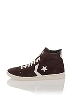 Converse Botines Pro Leather Lp Mid Suede (Chocolate / Blanco)