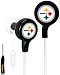 iHip NFE52PS NFL Shoelace Style Ear Buds with In-Line Microphone - Pittsburgh Steelers Black/Yellow