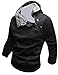 jeansian Men's Zipper Button Fashion Hoodie Casual Top Coat Slim Fit Fur Jacket 0804