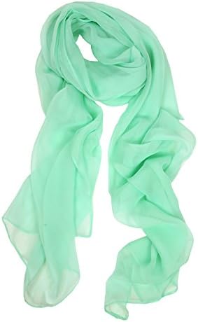 Solid Color and Polka Dot Silk Blend, Lightweight, Modern Scarf