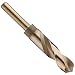 Chicago Latrobe 190C Cobalt Steel Reduced Shank Drill Bit, Gold Oxide Finish, Round Shank, 118 Degree Split Point