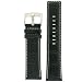 Watch Band Leather Black Sport Model 22 millimeter Tech Swiss