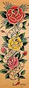 Life, Love and Luck Kunst Poster Print von Ed Hardy, 31x92