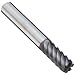Sandvik Coromant  Carbide Corner Radius End Mills, Metric, TiAlN Finish, Finishing Cut, Non-Center Cutting, 50 Degree Helix, For Use With Steel/Steel Alloys