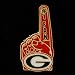 Georgia Bulldogs #1 Fan Pin