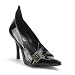 Womens Witch Costume Shoes 3 3/4 Inch Sexy High Heel Shoe Pointed Toe Witch Spiderweb Black