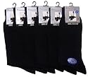Mens plain 100% cotton socks (Pack of 6)