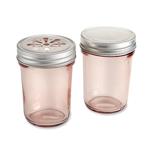 Kate Aspen Mason Jar, Pink Set of 12