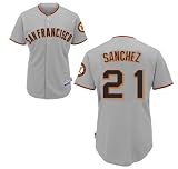 Freddy Sanchez Jerseys San Francisco Giants #21 Sanchez Cool Base Grey Jerseys 2010 World Series Patch (L/50)